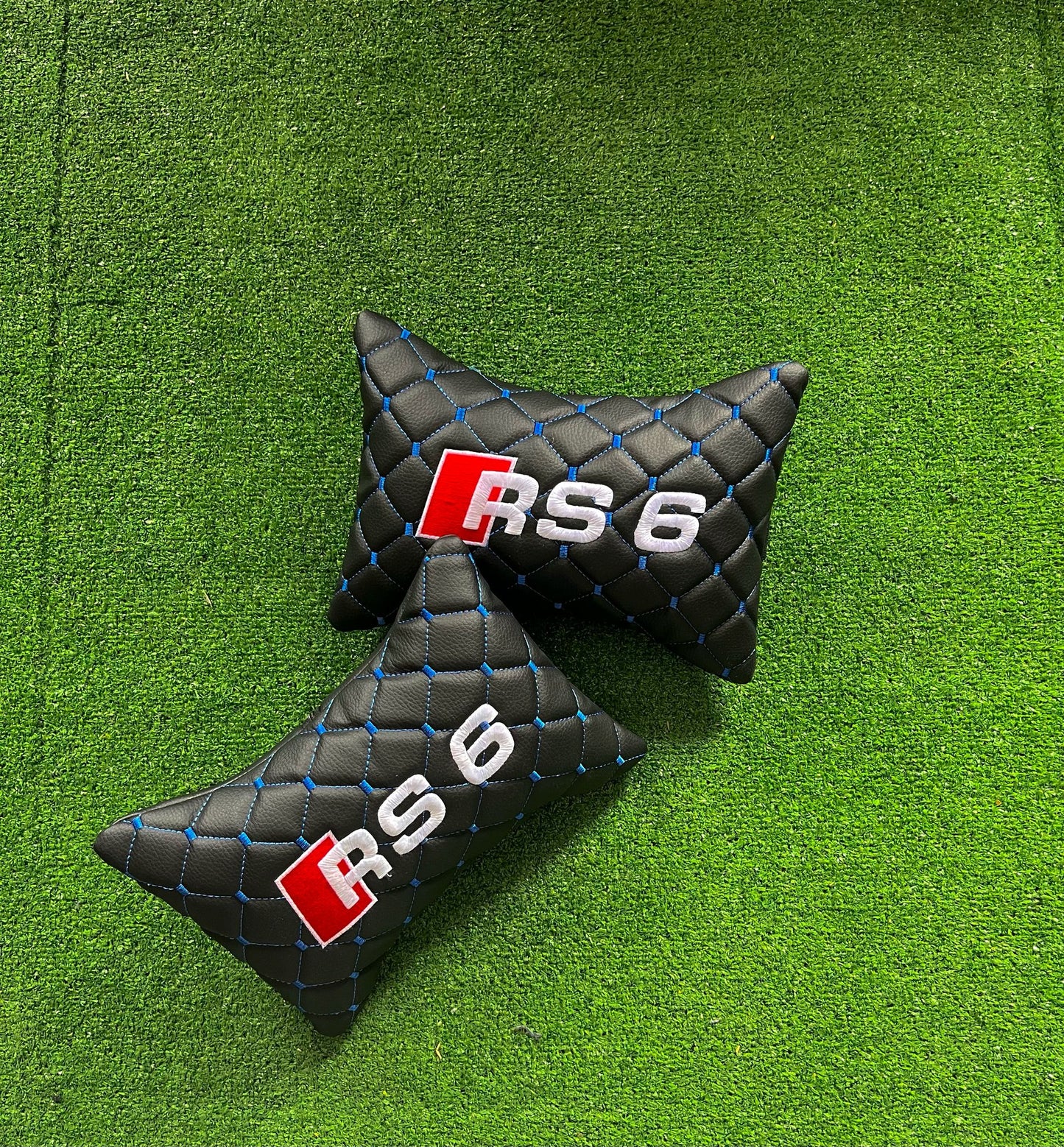For AUDI RS6 Leather Neck Pillows for Cars - Premium Comfort and Style (2 PCS)