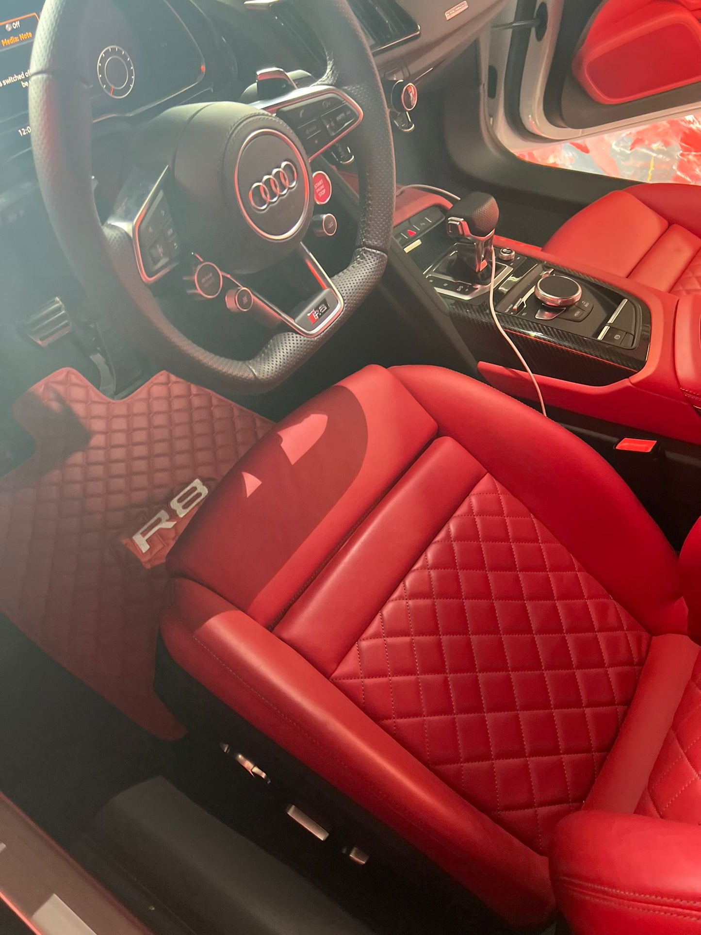 For 2015-2018 Audi R8 V10 Car Floor Mats Custom fit Leather for all Audi R8 V10 Model Waterproof Carpet Liner
