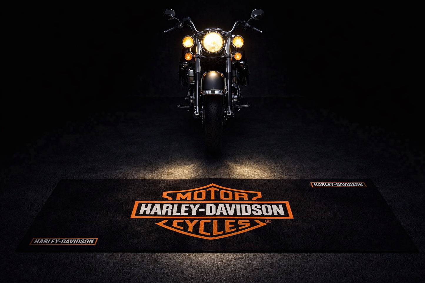Harley Davidson Premium Motorcycle Mat – Non-Slip, Soft & Durable (32x87 Inch)