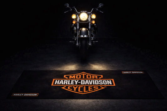Harley Davidson Premium Motorcycle Mat – Non-Slip, Soft & Durable (32x87 Inch)