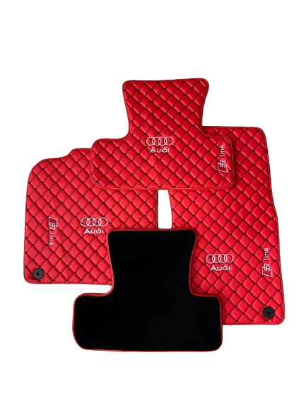 For Audi S Line Car Floor Mats Custom fit Leather for all Audi S Line Model Waterproof Carpet Liner