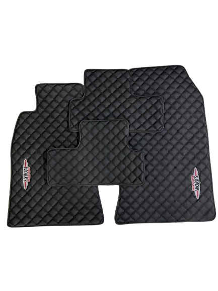 For Mini Cooper John Cooper Works R60 (2010-2016) Car Floor Mats Custom fit Leather for all Mini Cooper Waterproof Carpet Liner
