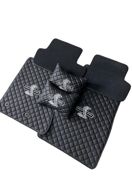 For All Shelby GT500 Car Floor Mats Set ( With 2 Pillow ) Custom fit Leather for all Shelby GT500 Series Waterproof Carpet Liner and 2 Pillow Set
