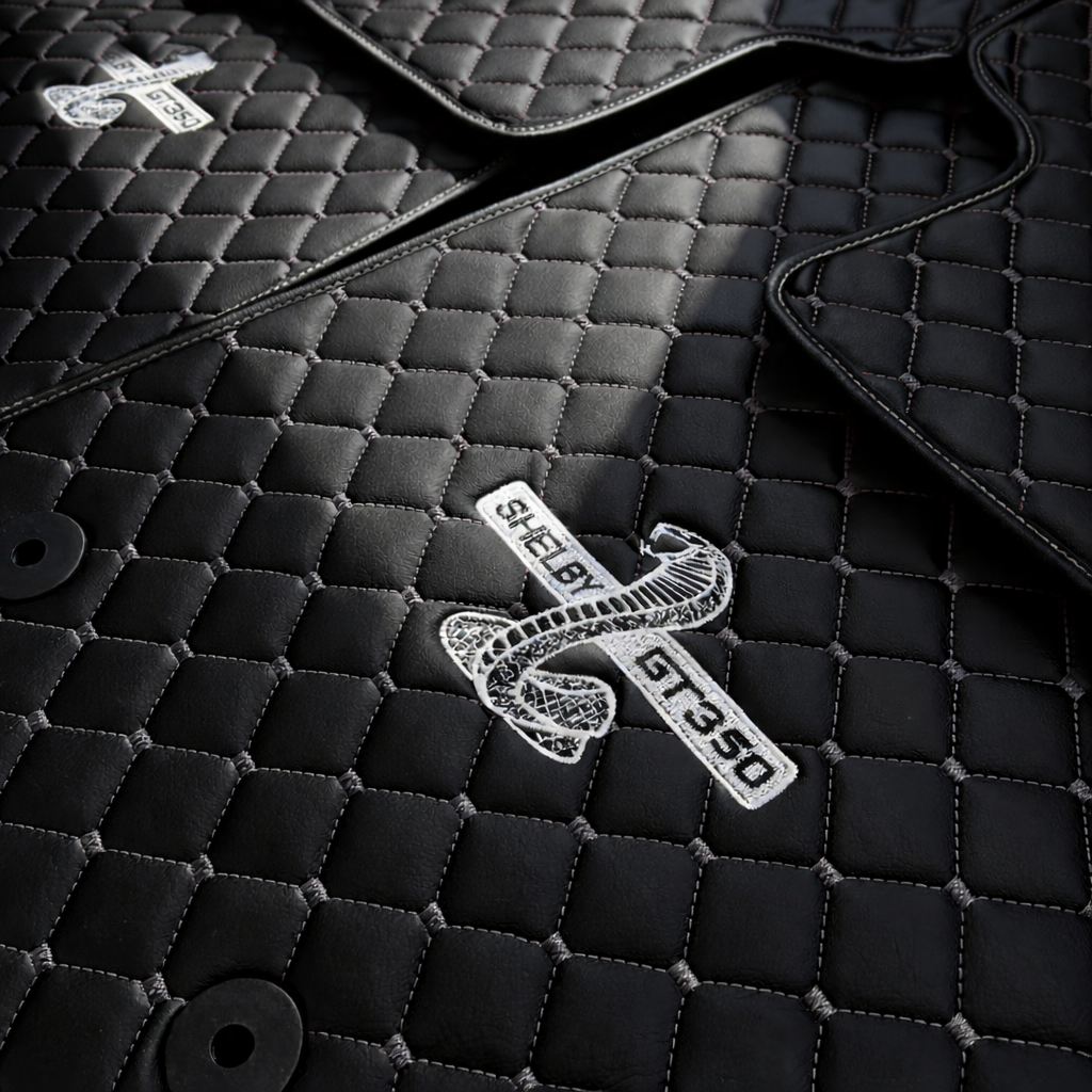 For Shelby GT350 Car Floor Mats Custom fit Leather for all Shelby GT350 Model Waterproof Carpet Liner