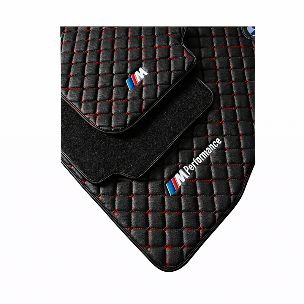 For BMW M Performance Car Floor Mats Custom fit Leather for all BMW M Performance Waterproof Carpet Liner