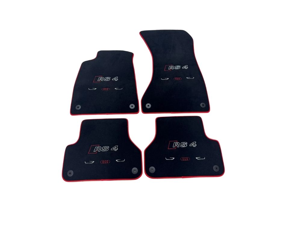 For all Audi RS4 Model Floor Mats Custom fit Carpet Liner