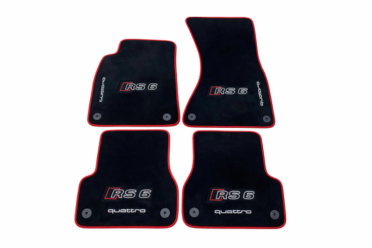 For all Audi RS6 Quattro Carpet Car Floor Mats Custom fit for all Audi RS6 Quattro  Model Carpet Liner
